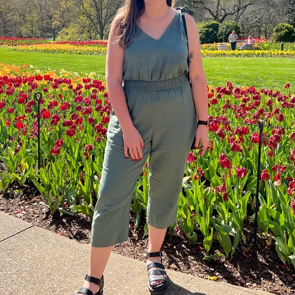 Target linen blend jumpsuit - Picture 5 of 5